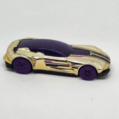 2017 Gazella GT Hot Wheels HW Super Chromes Gold 5SP Loose