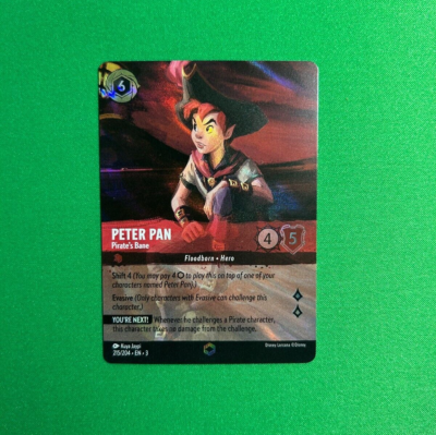 Disney Lorcana Peter Pan Pirate's Bane Enchanted Rare