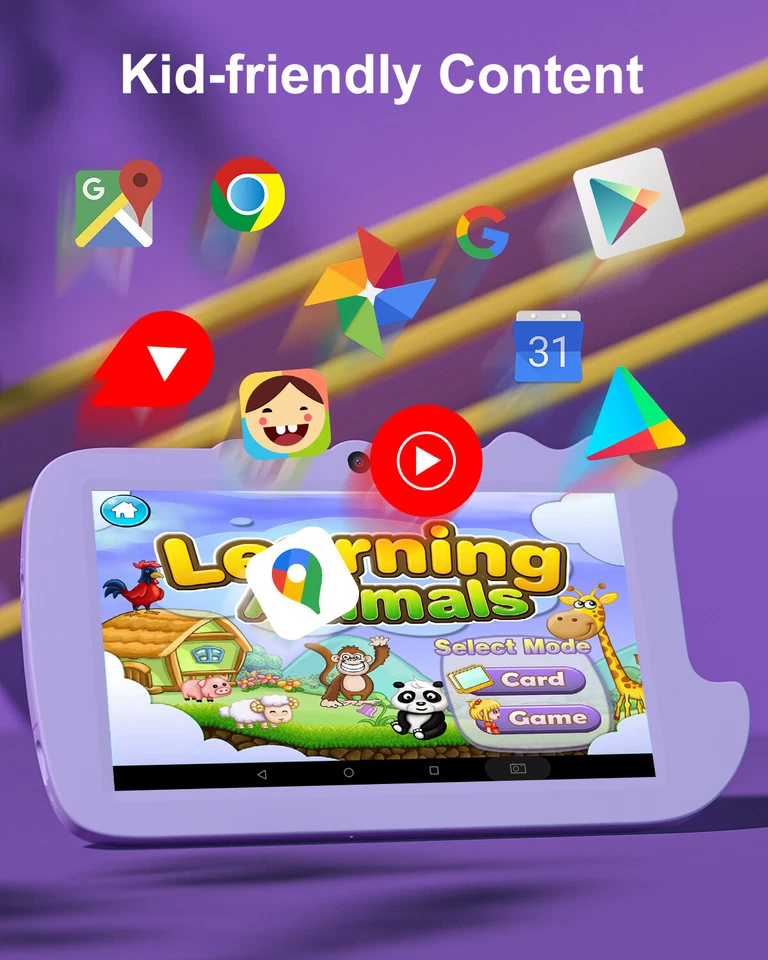 Tablet for Kids 7'' Kids Tablet Android 11.0 32GB Toddler Tablet PC for Children - Image 2 of 4