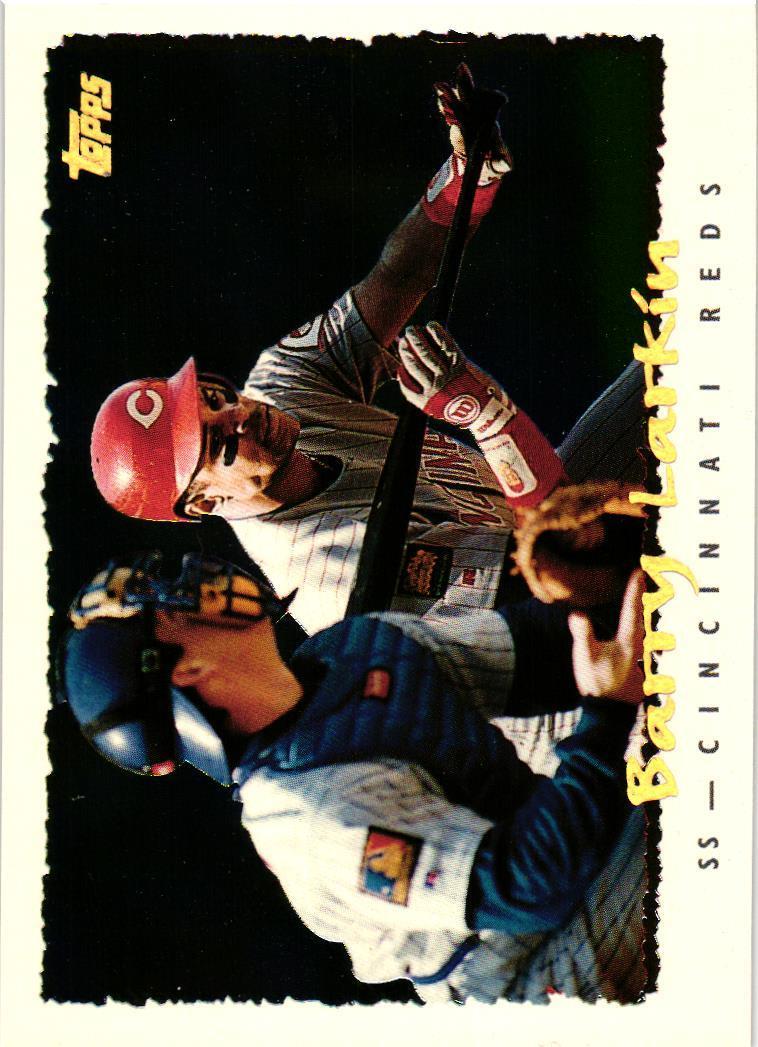 1995 Topps #189 Barry Larkin CyberStats (Spectralight) | eBay