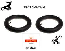 2 x Inner Tubes 12" BENT VALVE Fits BUGABOO DONKEY 1st Class Royal Mail