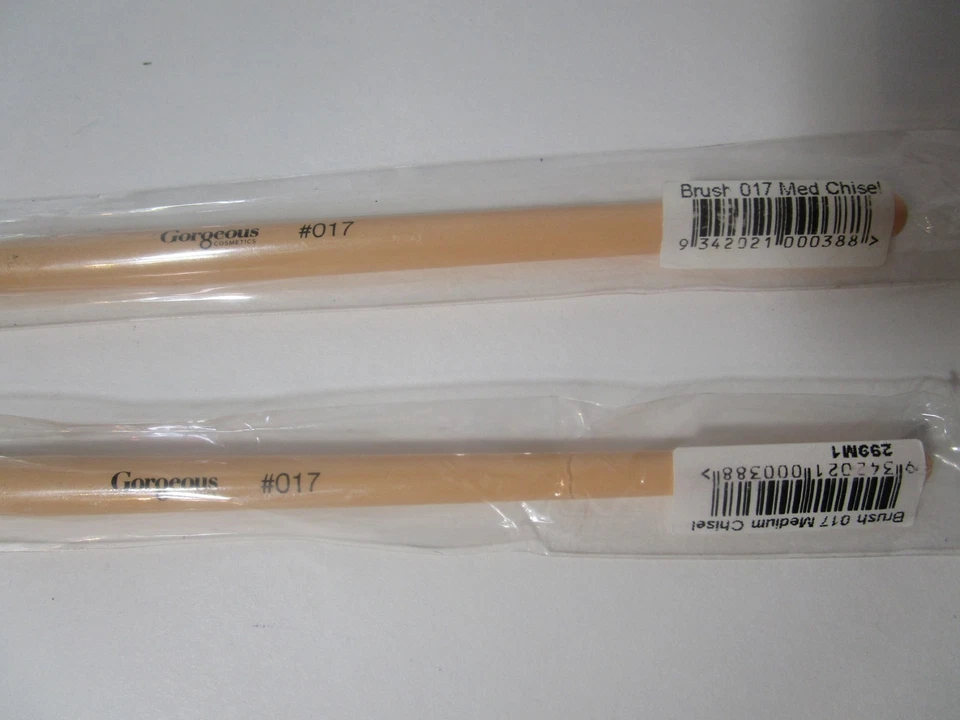 华丽化妆品刷 #017 中号凿子,(2 包)全新,免运费! — 第 4/4 张图片