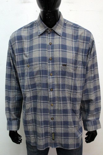 Timberland Uomo Taglia L Camicia Chemise Shirt Manica Lunga Cotone Multicolore - Foto 6 di 12