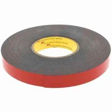 3M 06382 Automotive Acrylic Plus Attachment Tape, Black, 1/2" x 20 yds.