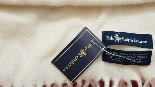 Polo Ralph Lauren Lambswool Unisex Scarf NWT $69 - Picture 3 of 7