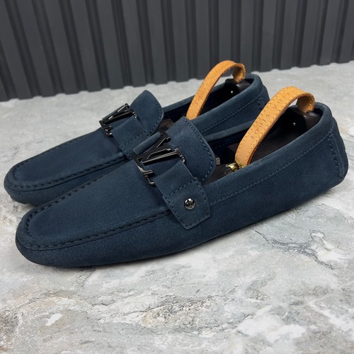 Louis Vuitton Monte Carlo Driving Moccasins Blue Suede 9.5 LV 10.5 US 43.5 EUR* - Picture 4 of 12