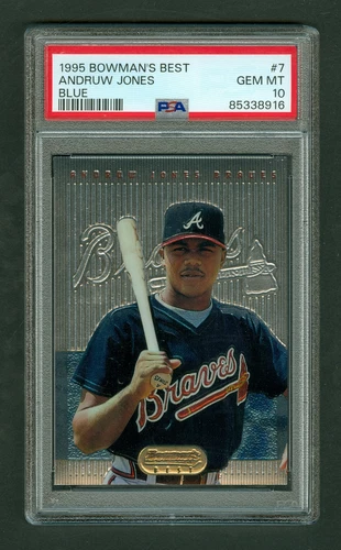 Andruw Jones 1995 Bowman's Best #7 Blue PSA 10 GEM-MINT