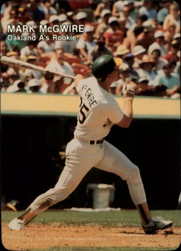 1987 Mother's Cookies #4 Mark McGwire Oakland A's Athletics Rookie Year Issue