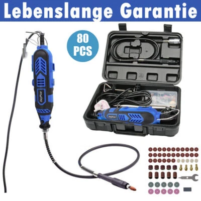 DAYPLUS® 80stk Mini Drehwerkzeug Schleifset Polierset Drill Zubehör Schleifer Für Dremel