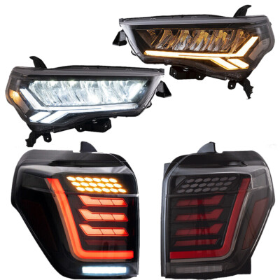 VLAND LED Headlights + Taillights w/Startup For 4Runner 5th Gen 2014-2021 2sets