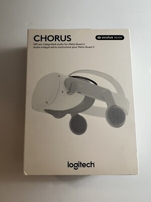Logitech - Chorus VR Off-Ear Integrated Audio for Meta Quest 2 - White NEW