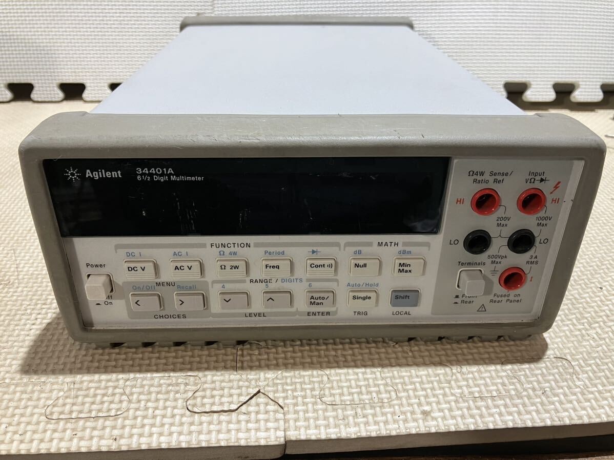 RQ54428☆hp 34401A 6 1/2 Digital Multimeter 6.5桁デジタルマルチ