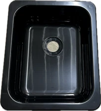 RV Rectangular Kitchen Sink Plastic Black Camper/Trailer
