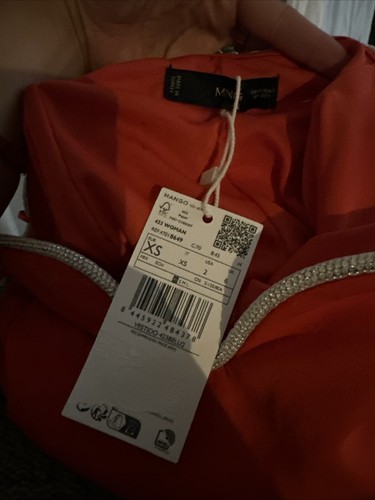 Metallic dress with neckline detail - Women | MANGO - Picture 5 of 5