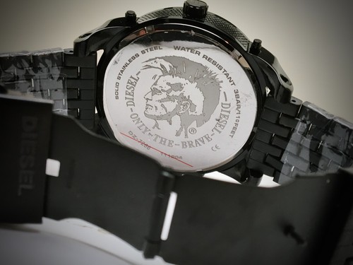 DlESEL DZ7266 Mr Daddy Chronograph Watch Black Dial /Blk Metal Band/NO BOX - Picture 3 of 6