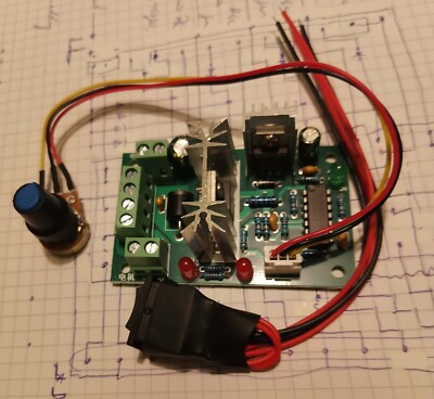 Platine für Modellbahntrafo,Fahrstrom bis 3A,Gleichspannungseingang 10V-30V, PWM