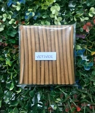 Vetiver Incense Dhoop  Sticks - 100% Natural bambooless Incense Dhoop Sticks  