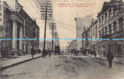 R179062 Pender Street von der Hamilton Street Blick nach Westen. Vancouver. B. C. 1910