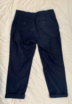 Pantalon Slim Homecore Paris - Modèle Jacob, Bleu, Taille 34 - Comme Neuf En Coton