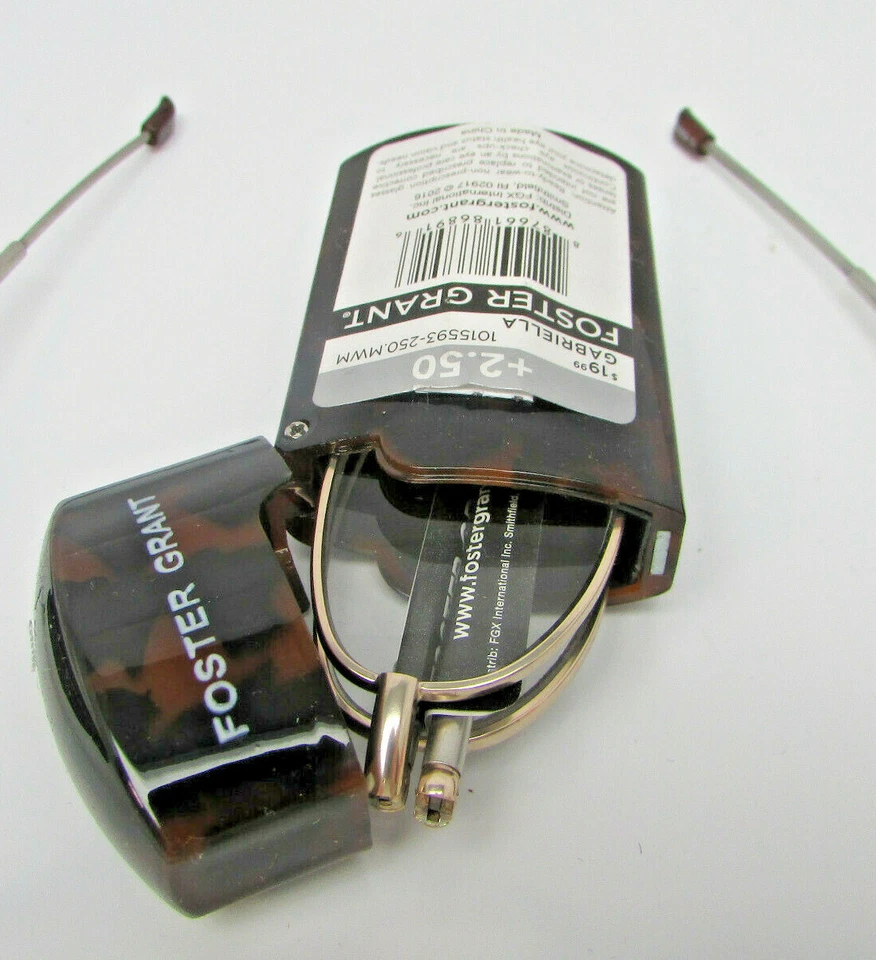 Estuche plegable múltiple Foster Grant para lectores Gideon Gabriella +2,50, paquete de 2 valor de $40 Foto 3 de 4