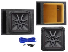 KICKER 45L7R154 15" 1800 Watt L7R Car Subwoofer+Vented Sub Box Enclosure L7R154