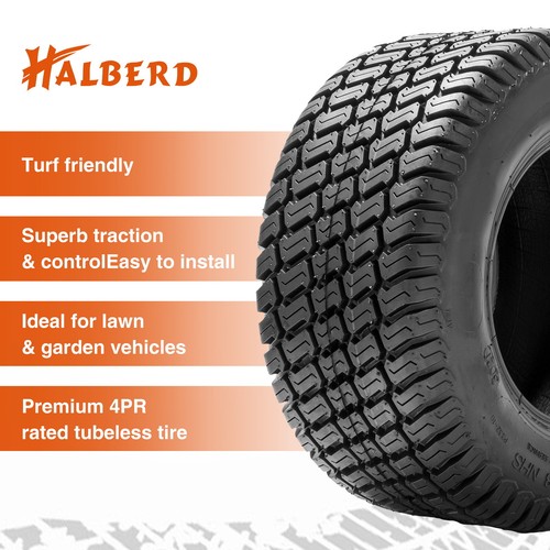 15x6.00-6 Lawn Mower Tires 4Ply 15x6.00x6 Tubeless Heavy Duty Tractor Turf Tyres - Picture 2 of 12