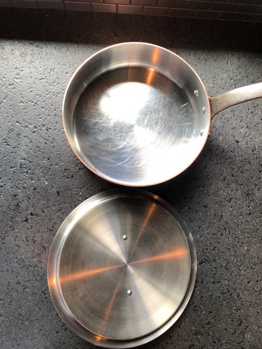 Mauviel Made In France M'Heritage Copper M250C 3-Quart Saute Pan w/lid - Picture 2 of 12