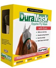 Duramask Horse Fly Mask With Ears Protective Equine Care Durvet Size X-Large