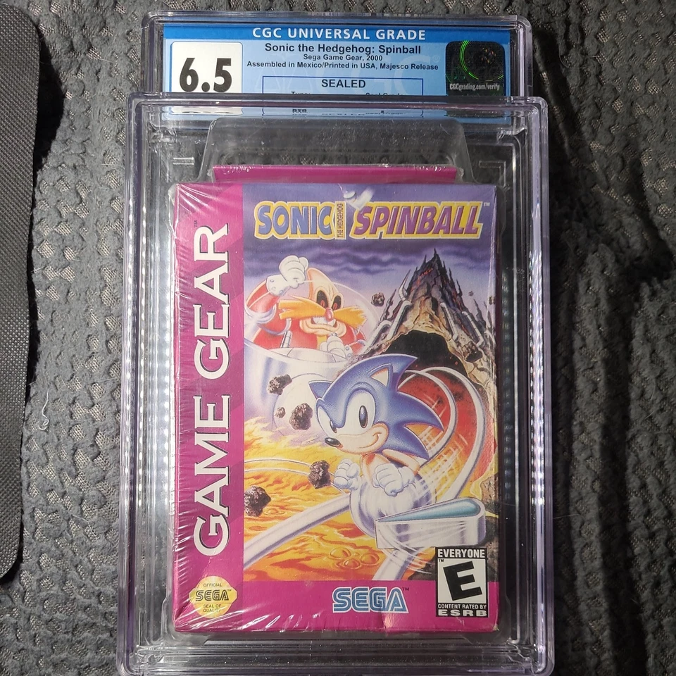 1993 SONIC THE HEDGEHOG SPINBALL Sealed Box Sega Game Gear CGC 6.5 A+ Seal RTB - Image 4 of 4