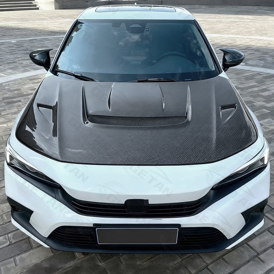 Carbon Fiber Bonnet Engine Cover for Honda Civic Type R FL5 by sea ...