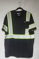 Buffalo Outdoors Men's Reflective Wear T Shirt W/ Neon Accents Size Large NWOT 