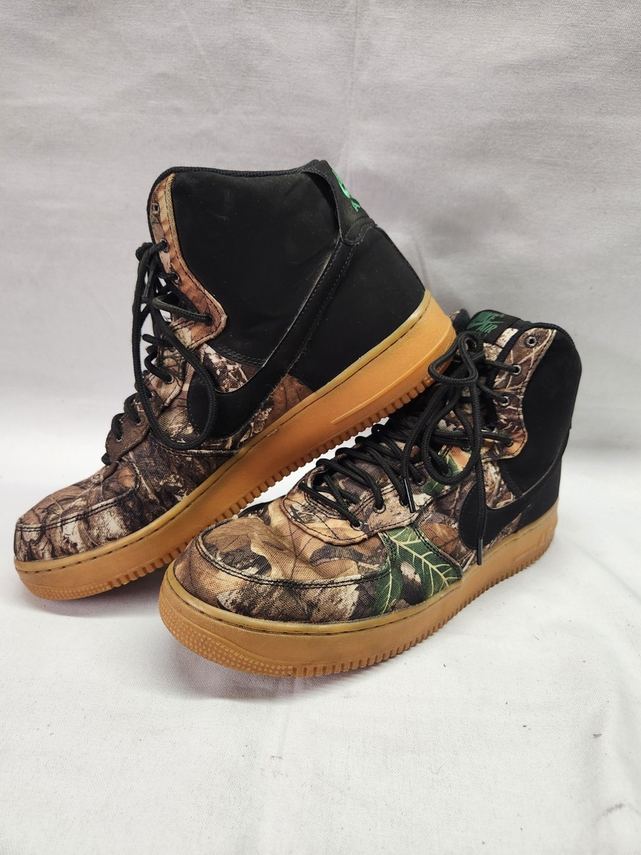 NIKE Air Force 1 High Realtree Black Camo Sneakers MENS 13  display picture 3