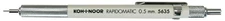 Koh-I-Noor Rapidomatic Mechanical Pencil, .5mm Lead, White, 1 Each (5635)