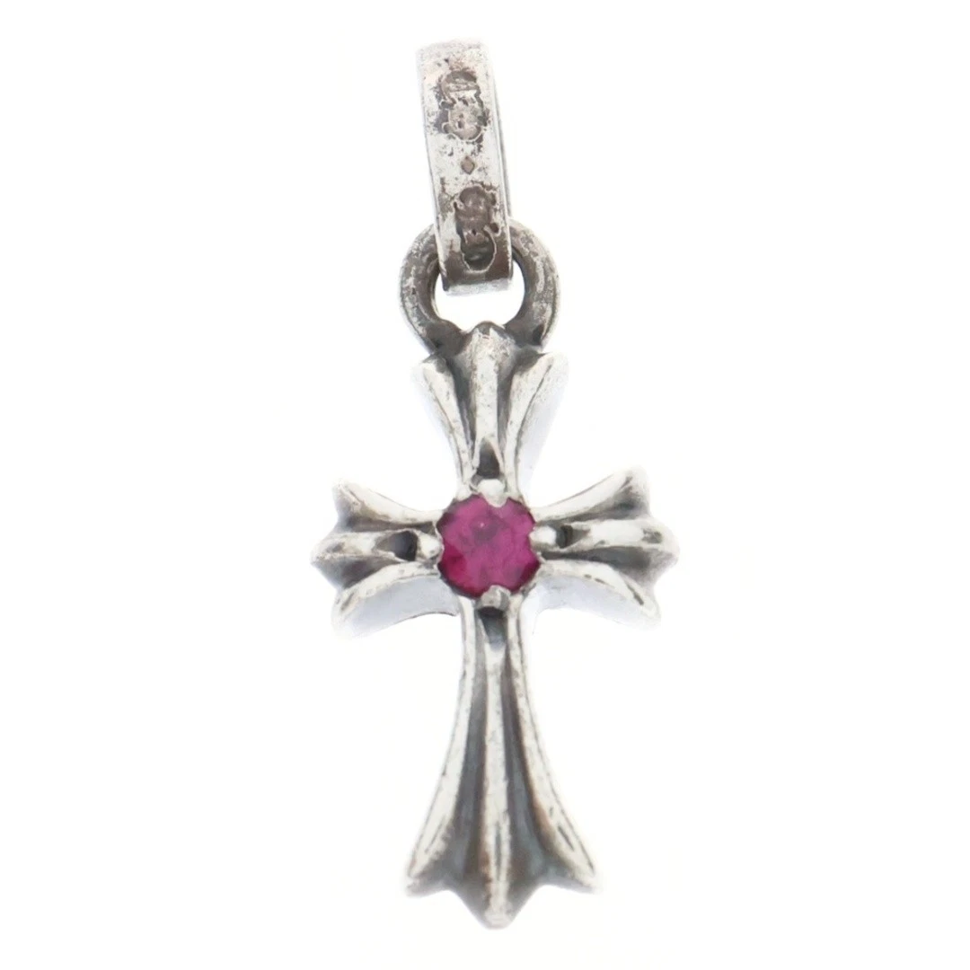 CHROME HEARTS COLLANA CHARM CUORI CROMATI CRS BBYFAT RUBINO BAMBINO GRASSO 1 TOP ARGENTO usata 32a4748d