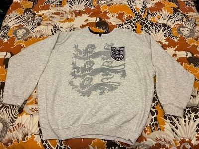 VINTAGE 90s UMBRO ENGLAND SOCCER FUTBALL NATIONAL TEAM FOOTBALL SWEATSHIRT XL
