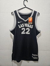 Nike Las Vegas Aces A'ja Wilson WNBA Explorer Edition Black Jersey Women's 48 L