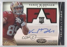 2013 Certified Freshman Fabric 111/399 Vance McDonald #339 Auto 10k8