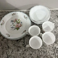 Arc ARCOPAL FRANCE DISHWARE Provincial 12-Pc Dish Set Plates Bowls Cups Mugs