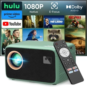 4K Projecteur avec Wifi Bluetooth, compatible avec Netflix/Prime Video/Youtube, O
