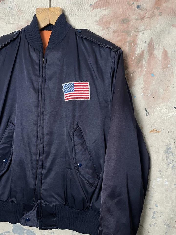 Chaqueta De Colección Tipo L-2A Años 60 Piloto de Prueba Compra Privada Bombardero USAF Talla Med Foto 2 de 4