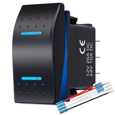 3 Position Rocker Switch, Waterproof ON/Off/ON 12V 20A 24V10A Rocker Switch 7...