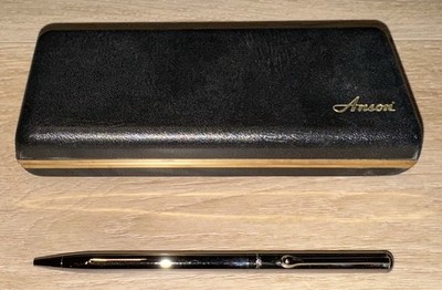 Vintage Anson Saks Fifth Avenue Silver Chrome Ball Point Pen!