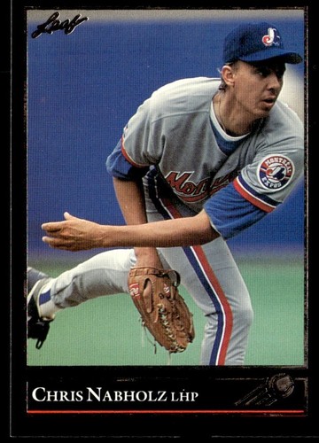 1992 Leaf Black Gold Chris Nabholz Montreal Expos #327