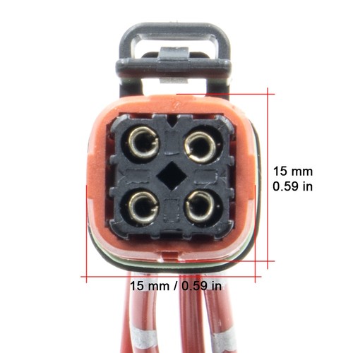 Conector eléctrico 4 pines. Mujer. Impermeable. 20003F - Imagen 3 de 5
