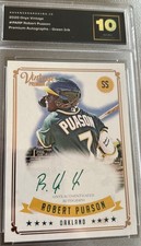 AGS 10 - 2020 Onyx Vintage - Premium Autographs Robert Purson Green Ink /20 🔥