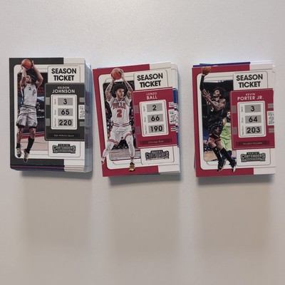 nba trading cards Contenders 21-22 Season Ticket