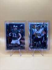 2025 Topps Chrome Football Eagles Lane Johnson Raywave#246 & Coop DeJean 1975-27