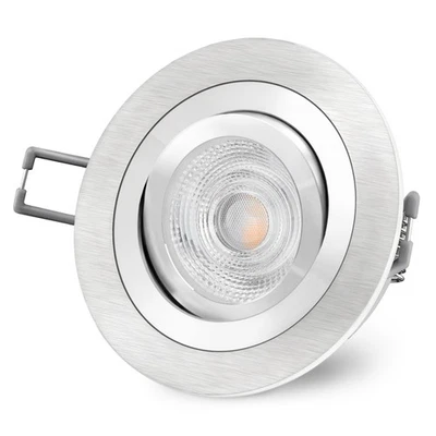RF-2 LED-Einbaustrahler Spot Leuchte rund 3W SMD warmweiß GU10 230V - Bild 1 von 4
