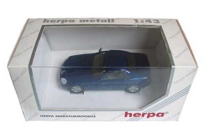 WOW SUPER RARE MERCEDES 1/43 R170 SLK REMOVABLE HARD TOP BLUE HERPA 070416