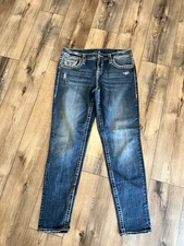 Vigoss chelsea boyfriend jeans heritage fit S9/10 L29 blue denim womens